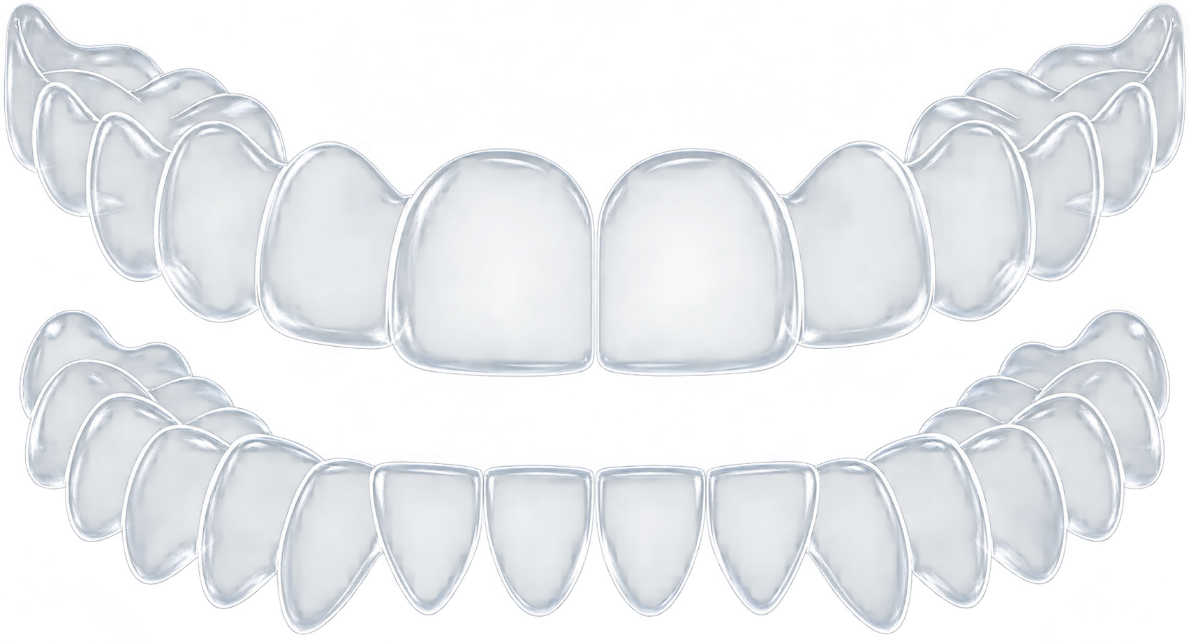 Clear custom ORABITE dual-arch oral appliance